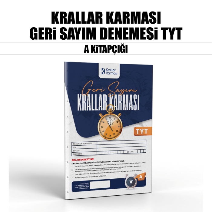 GERİ SAYIM KRALLAR KARMASI TYT DNM KLB 4-A - 26
